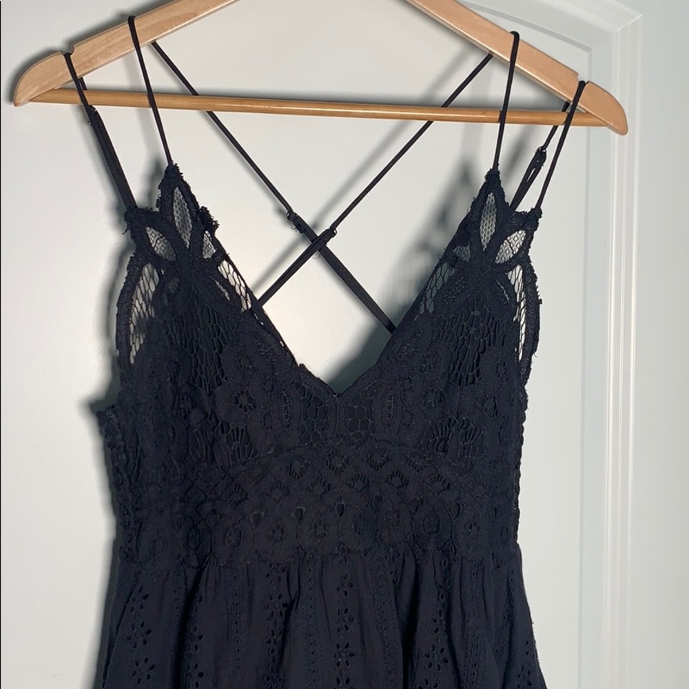 Cage Black Bralette Dress